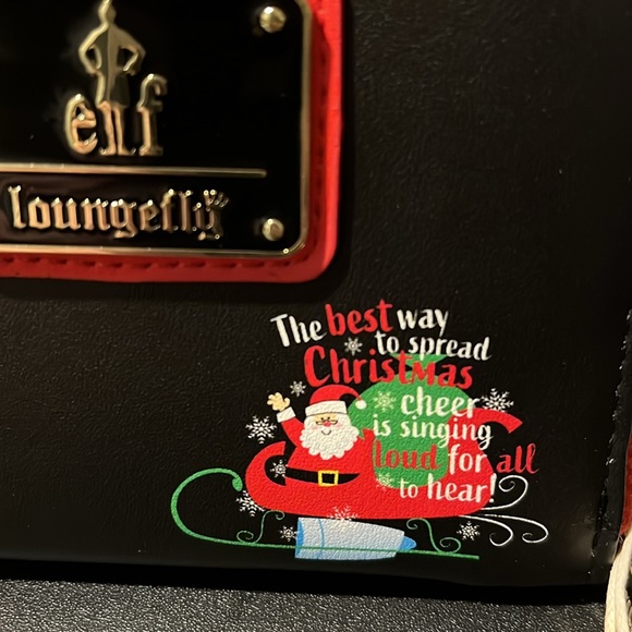 Loungefly Elf Buddy in Manhattan Zip Around Wallet - Picture 7 of 8